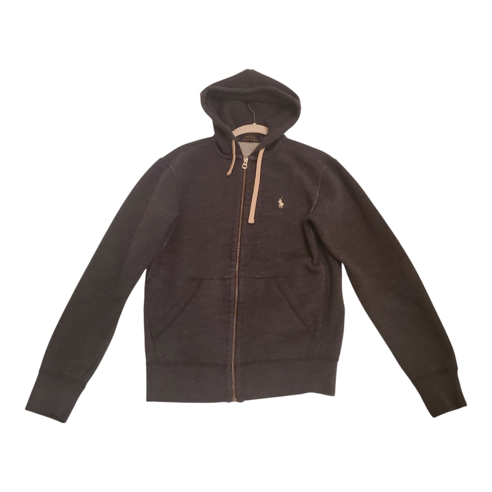 Polo Ralph Lauren Heather Gray Full-Zip Hoodie (size XS)